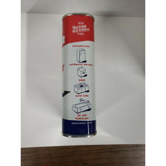 Vintage glitter haze remover handy oiler tin can advertising display empty nos - Picture 4 of 6